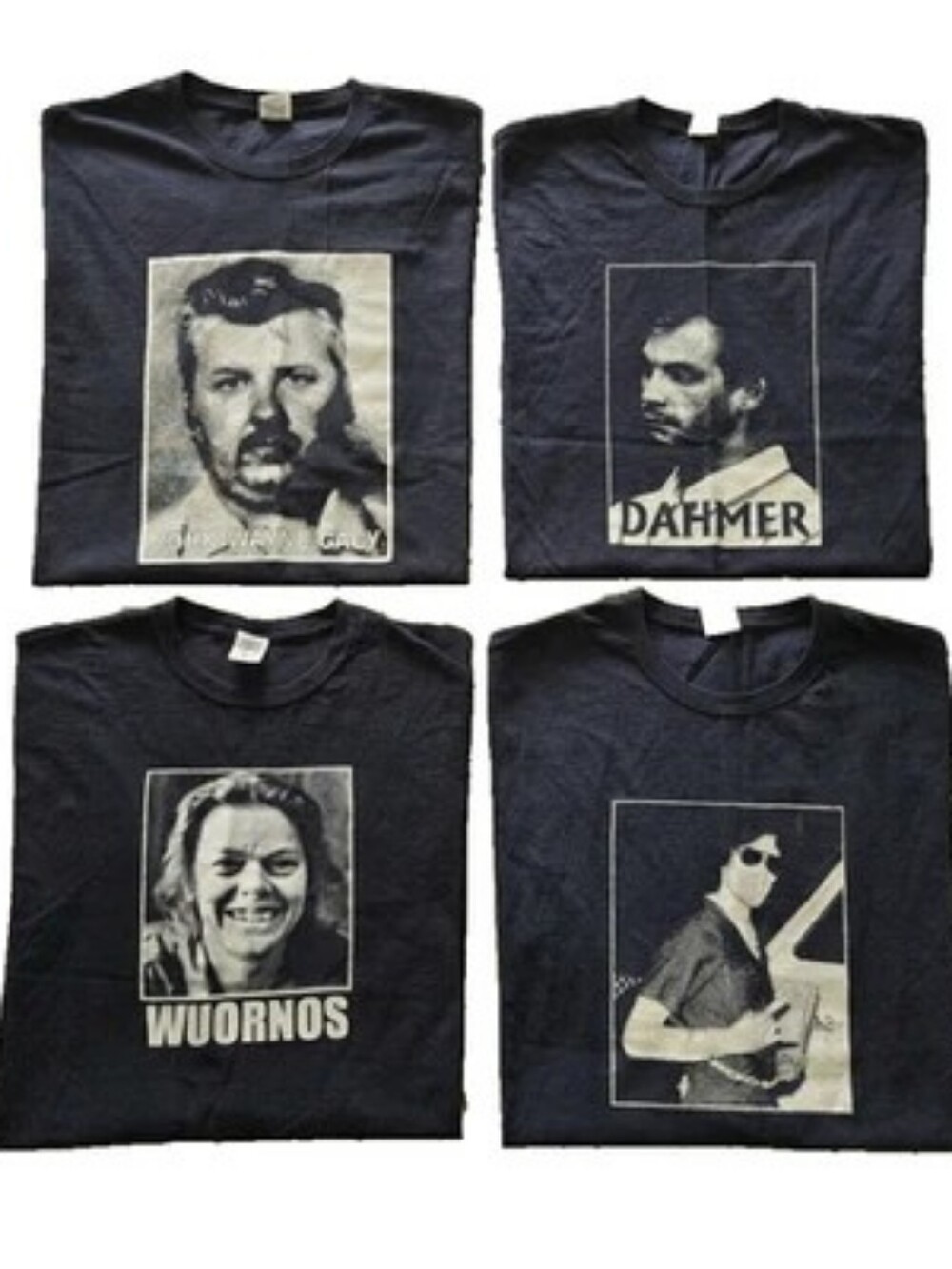 Vintage Y2K True Crime T-Shirt Foursome Dahmer Ramirez Gacy Wuornos XXL